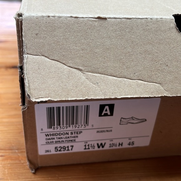 Clarks Men's Brown/Tan Shoes Oxford Loafers Winddon step 11.5 W new in box - Picture 14 of 14